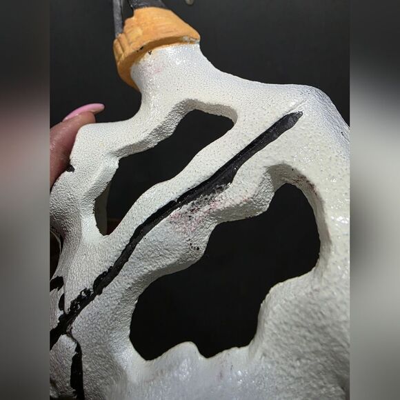 Cast Iron Metal Longhorn Steer Cow Skull Wall Plaque Rustic Western Desert - Picture 9 of 9